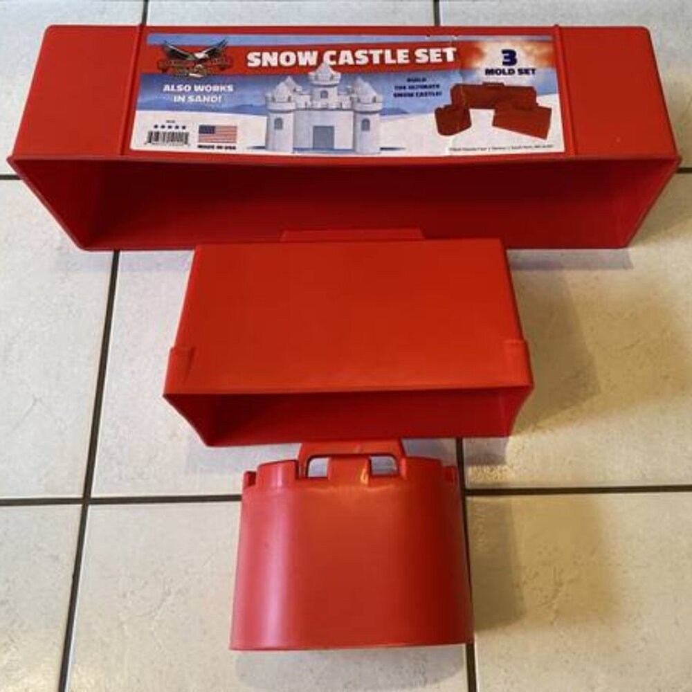 Flexible Flyer S-20 3 Piece Snow & Beach Sand Fort Building Kit